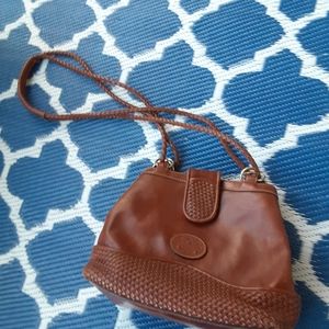Gold Coast Faux Leather Bucket Crossbody Purse